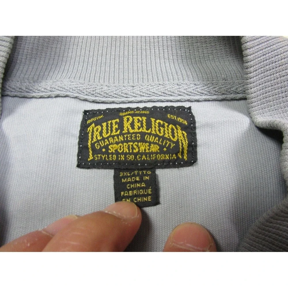 True Religion Woman's‎ Jacket (3XL) Micro Corduroy Gray TR Lightweight Designer